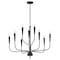 Maxim Lighting Vela 9-Light Chandelier 24819BK - alternate 1